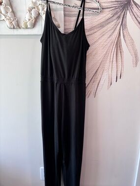 Vuori Black Spaghetti-Strap Jumpsuit